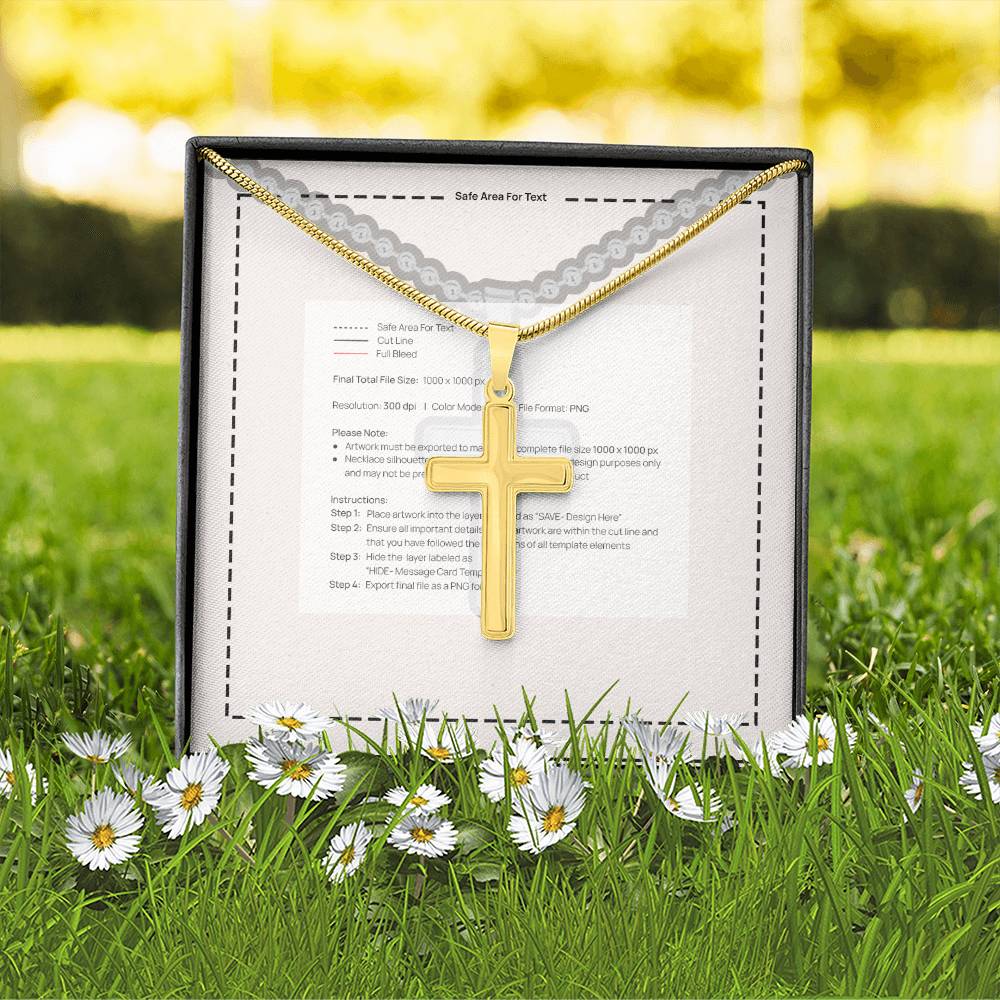 Cross Necklace for Dad — Personalized Gift