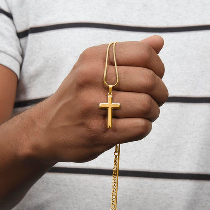 Cross Necklace for Dad — Personalized Gift
