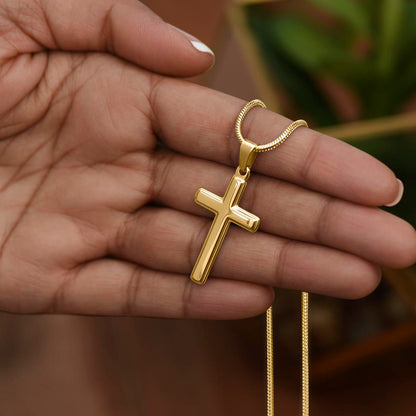 Cross Necklace for Dad — Personalized Gift