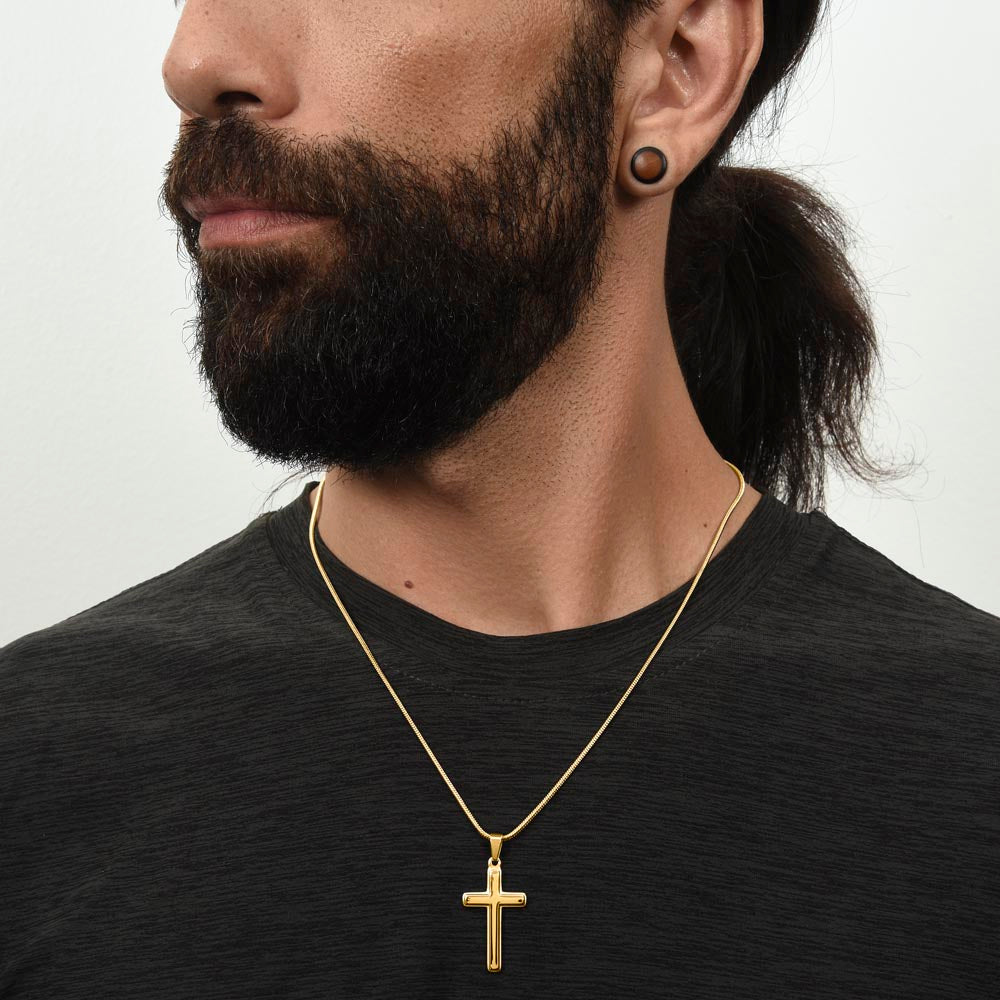 Cross Necklace for Dad — Personalized Gift