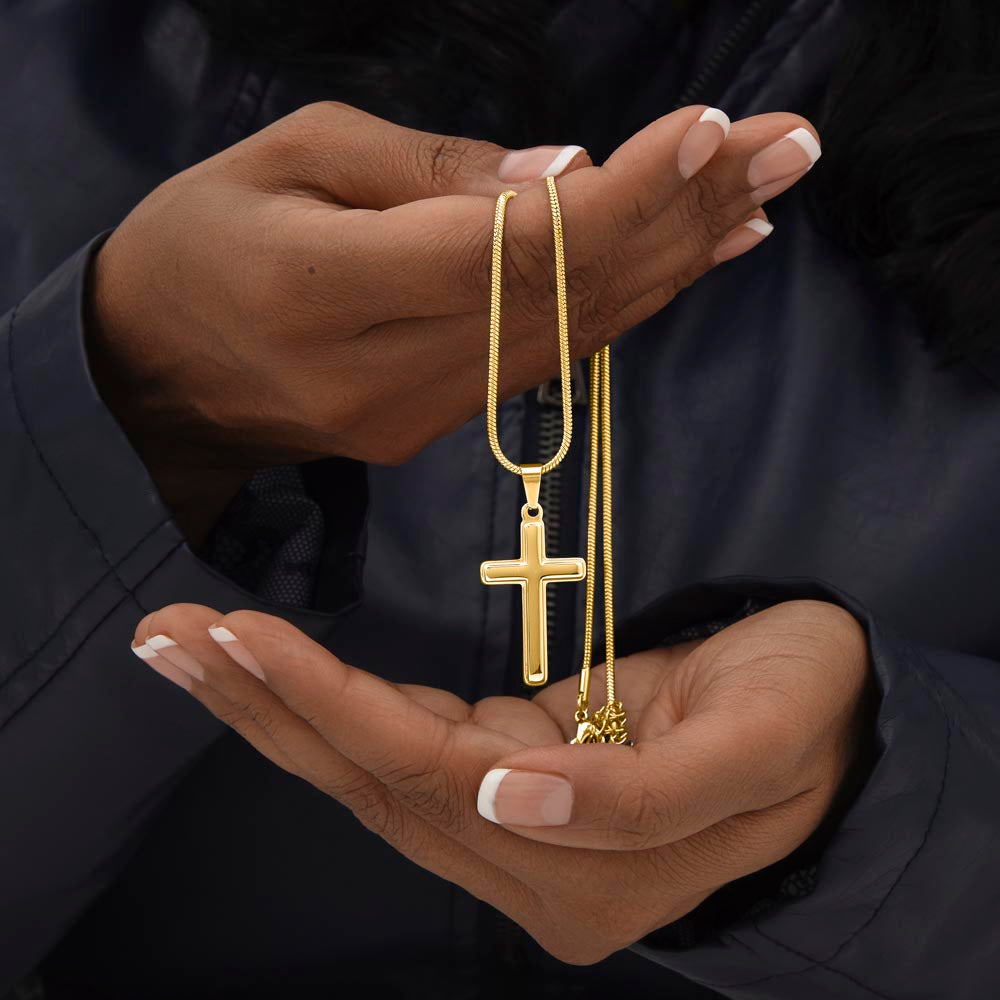 Cross Necklace for Dad — Personalized Gift