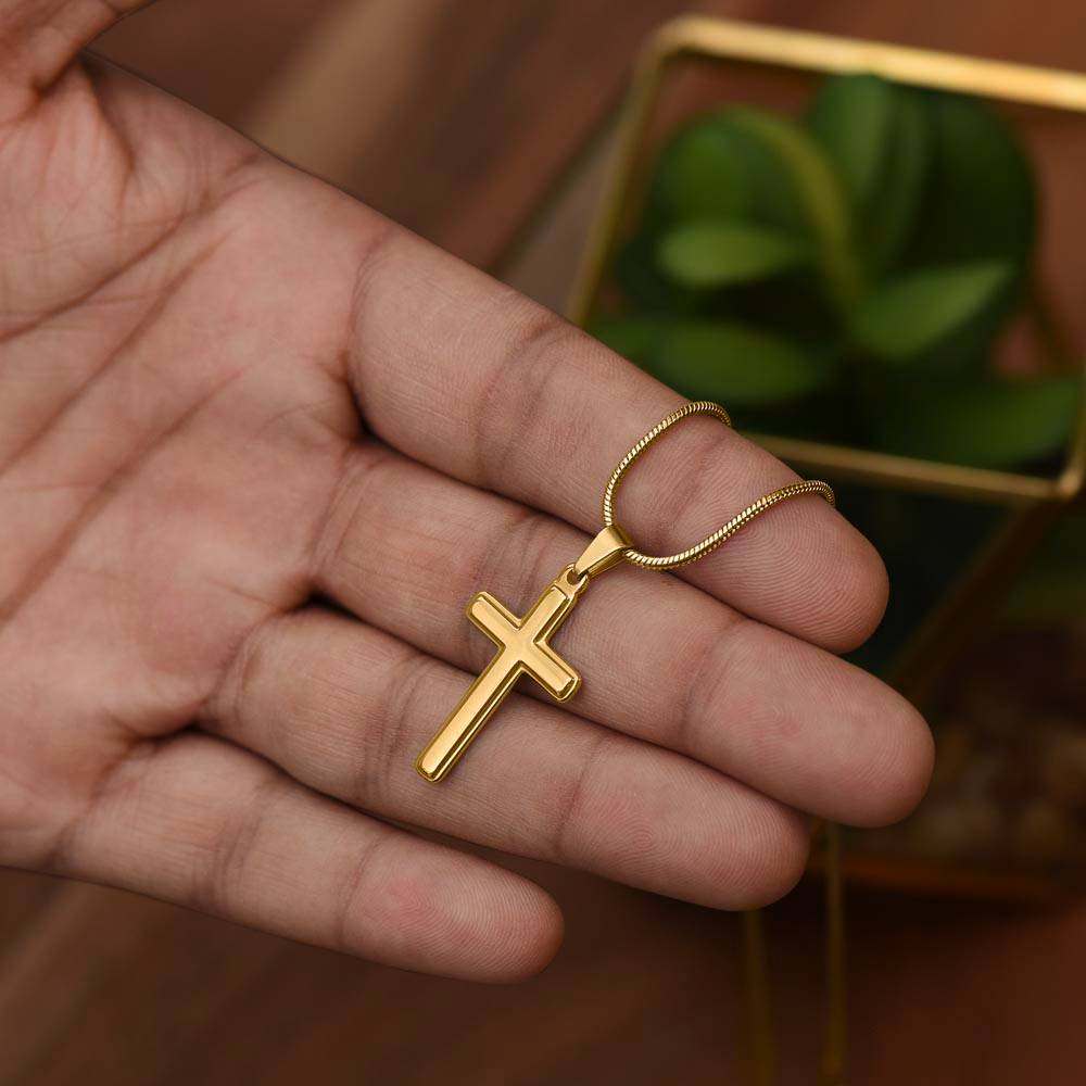 Cross Necklace for Dad — Personalized Gift