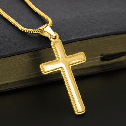 Cross Necklace for Dad — Personalized Gift