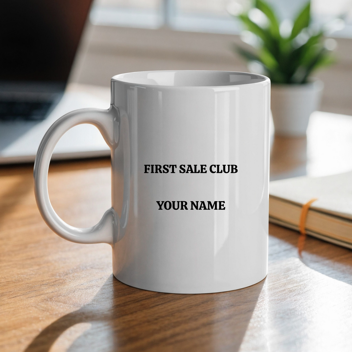 Personalized First Sale Club name mug, view 5