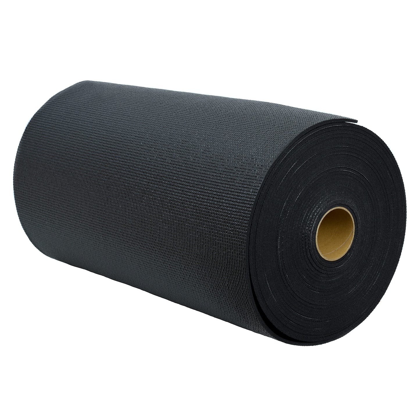 Sunshine Yoga Voyage Extra Thick Yoga Mat Roll 24x50in – 5mm Non-Slip, Non-Toxic Gym Mat for Home Workout – Cut Your Own Length for Senior Fitness & Joint Pain Relief (Black)