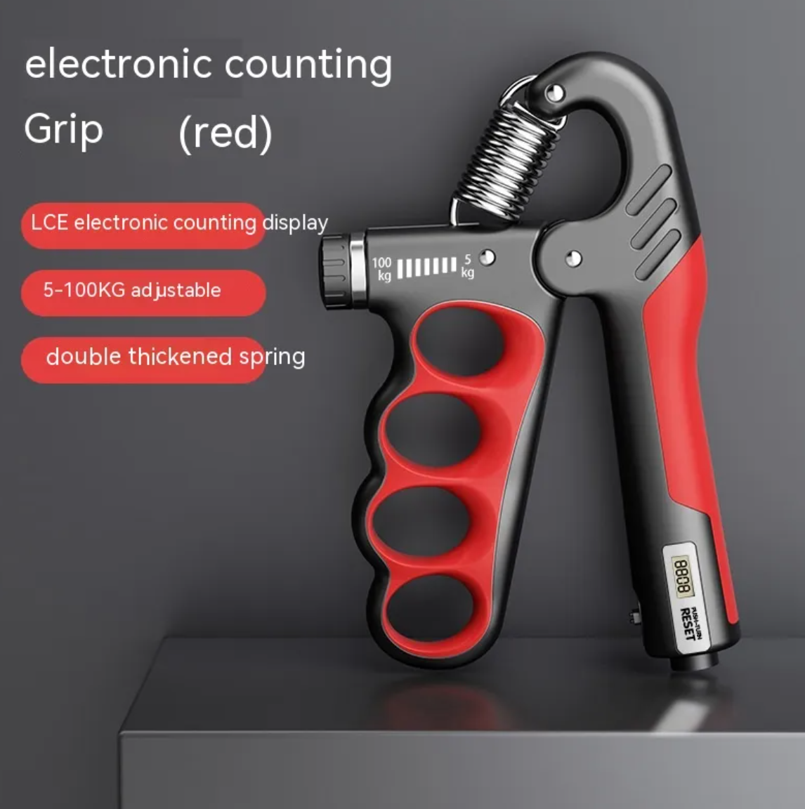 Train Smarter, Grip Stronger — Digital Grip Strength Trainer with Rep Counter