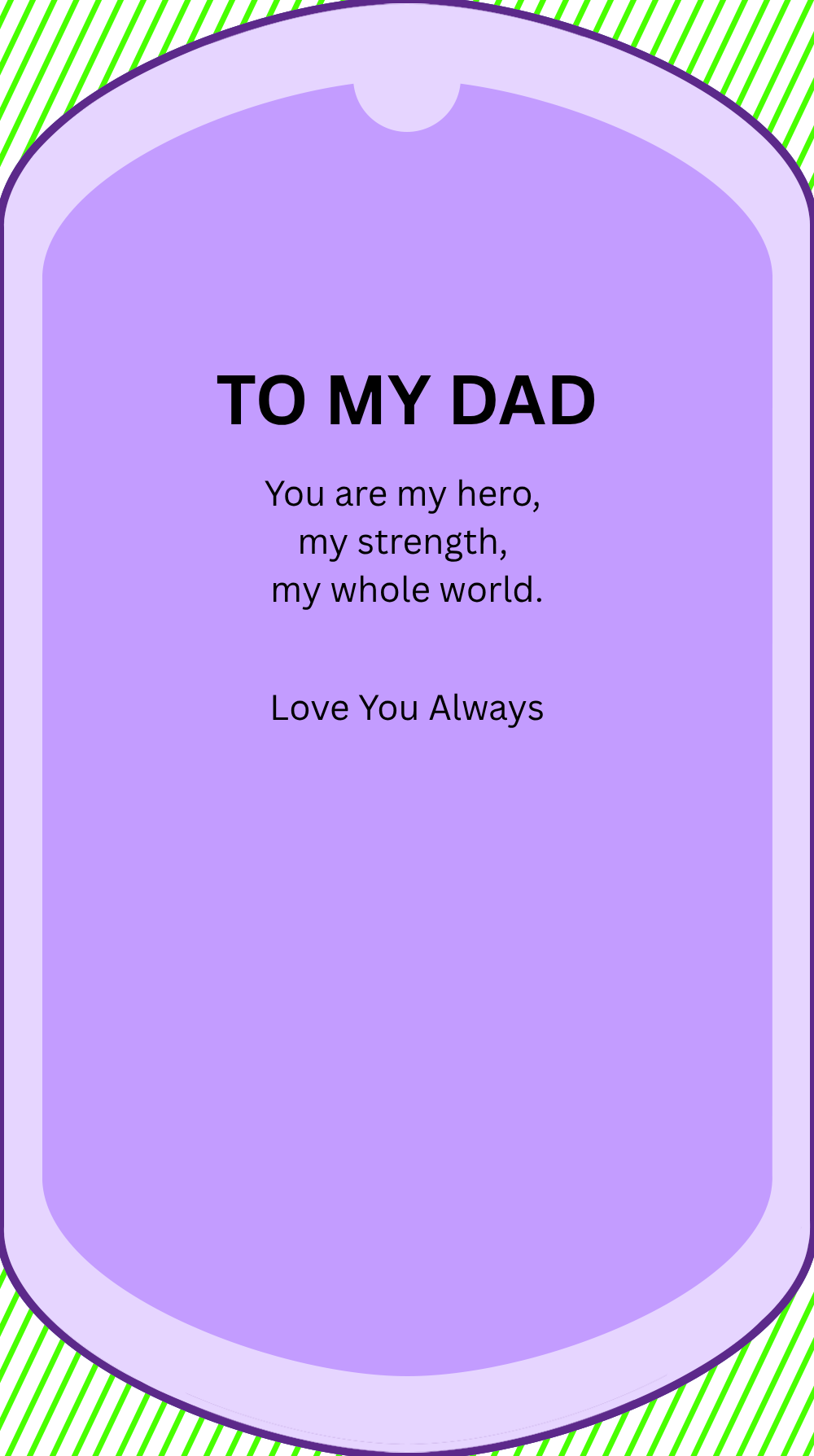 Engraved Dog Tag Necklace for Dad — Personalized Father's Day Gift