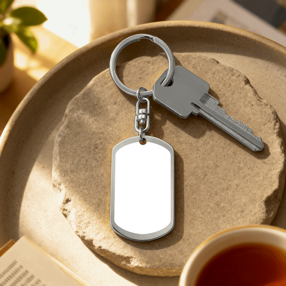 Engraved Dog Tag Necklace for Dad — Father's Day Gift