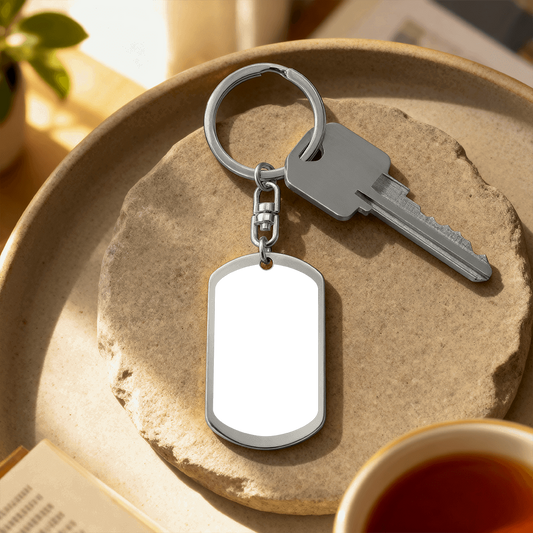 Engraved Dog Tag Necklace for Dad — Father's Day Gift
