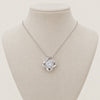 360 view of the Love Knot necklace on a display bust