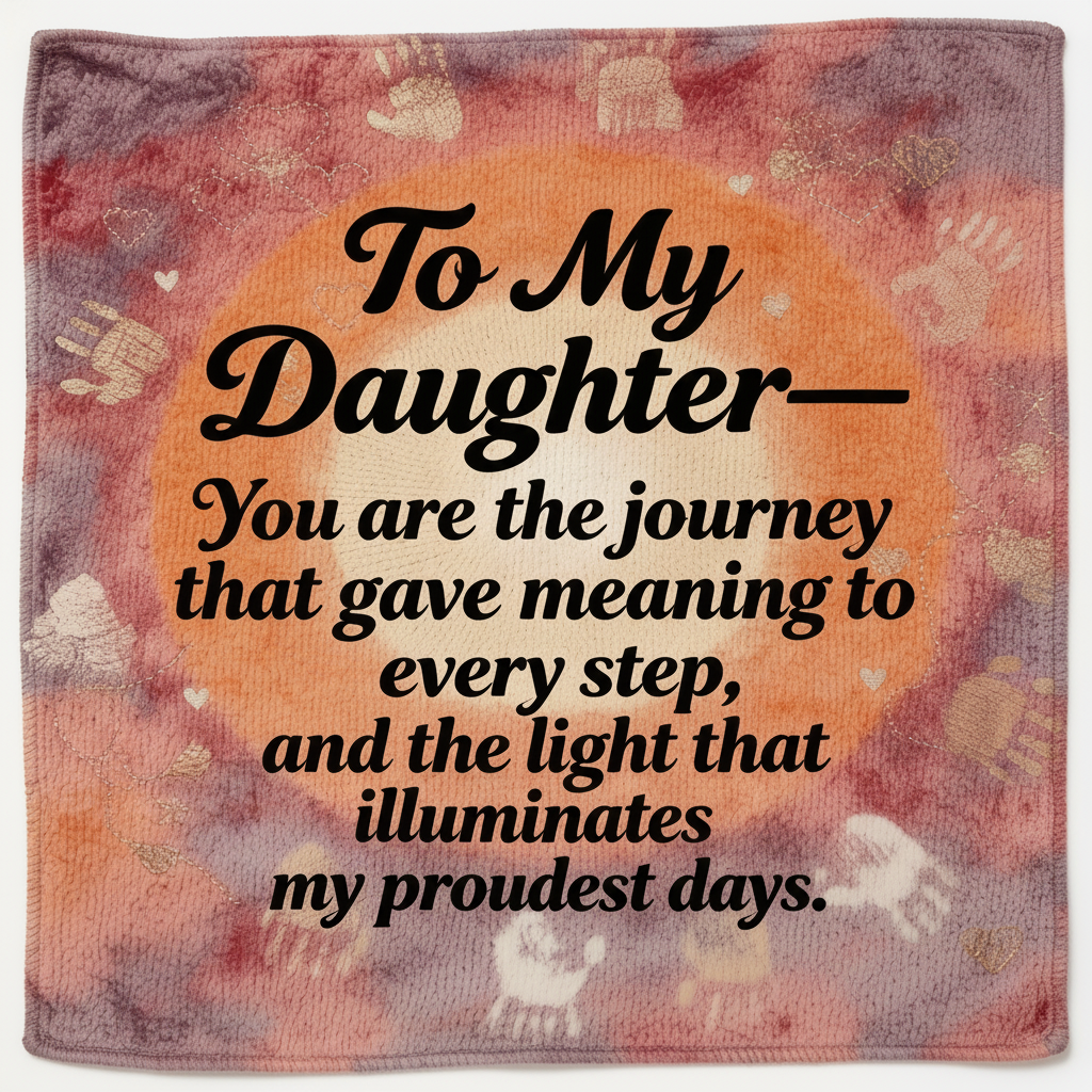 To My Daughter Blanket